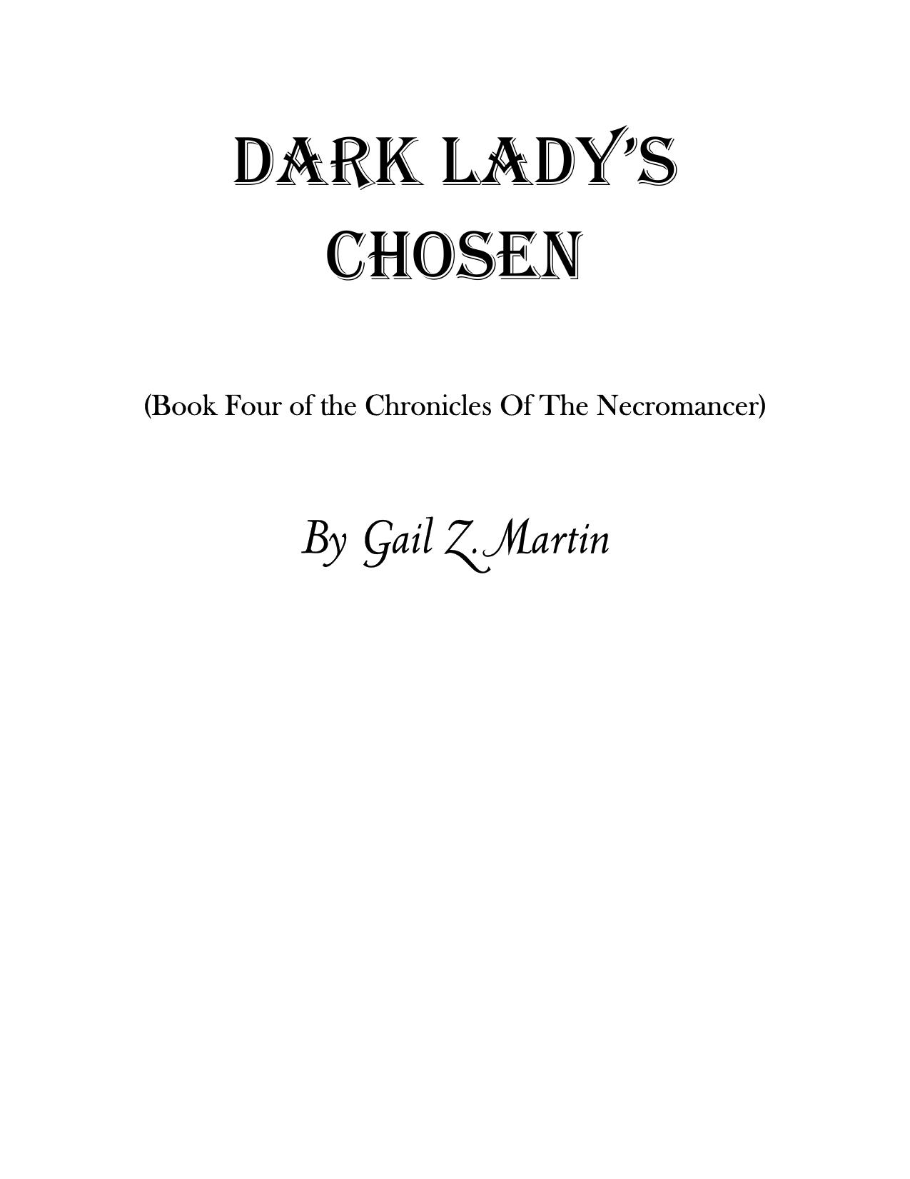 Dark Ladys Chosen by Gail Z. Martin
