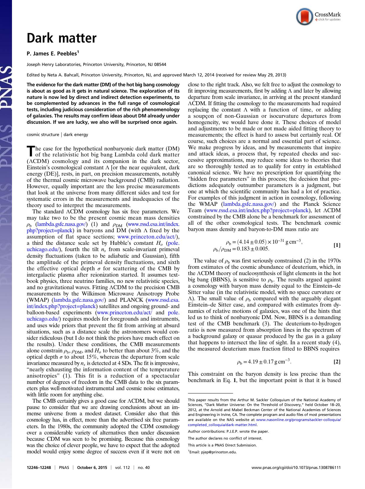 Dark Matter (2015) by Unknown