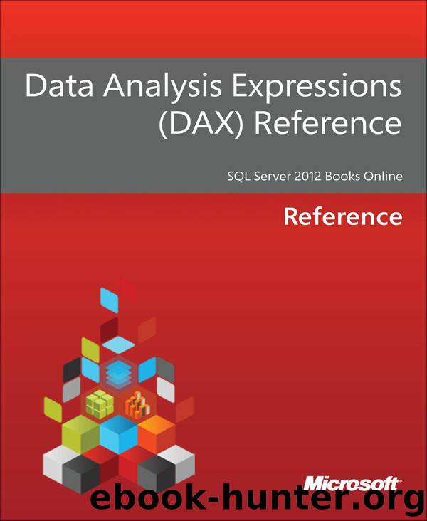 Data Analysis Expressions (DAX) Reference by Reference
