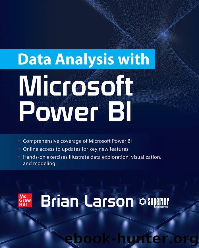 Data Analysis with Microsoft Power BI by Brian Larson