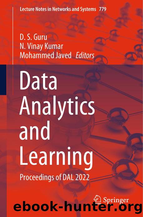 Data Analytics and Learning by D. S. Guru · N. Vinay Kumar · Mohammed Javed
