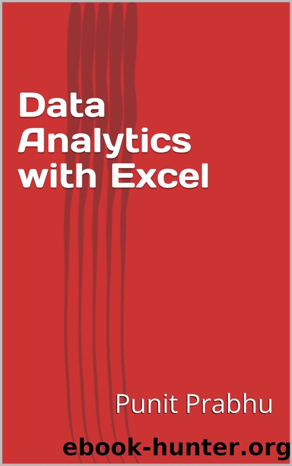 Data Analytics with Excel by Punit Prabhu