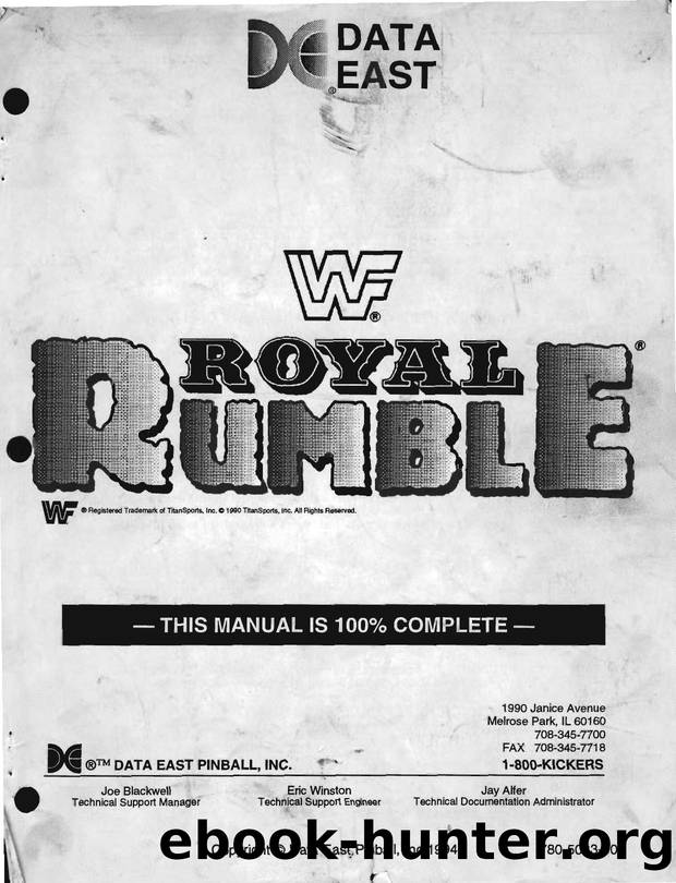 Data East WWF Royal Rumble (1.06) by AntoPISA