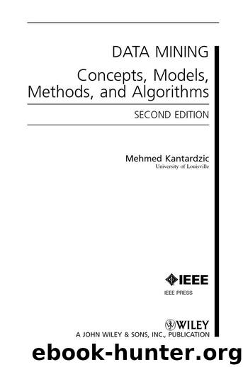 Data Mining by Mehmed Kantardzic