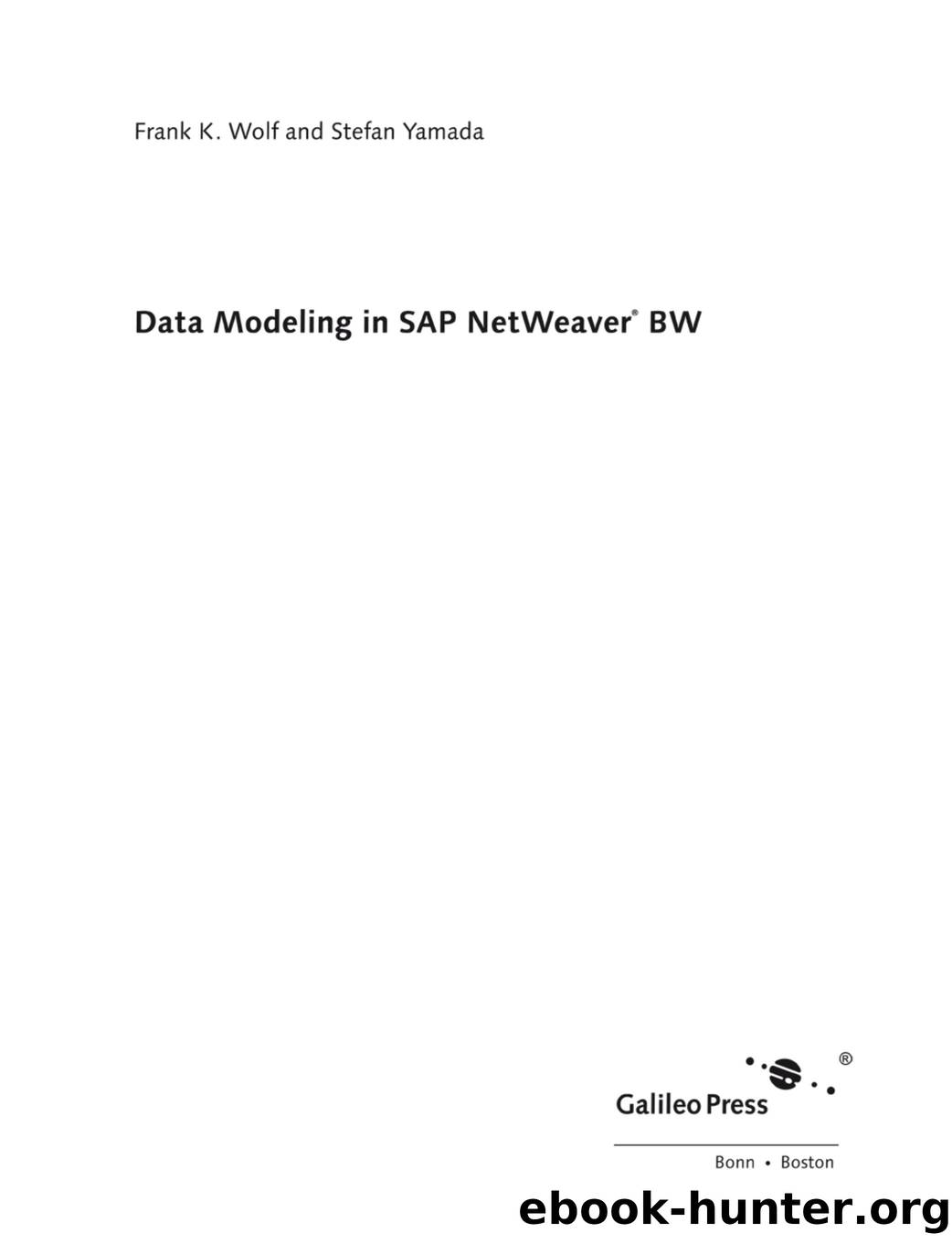 Data Modeling in SAP Netweaver BW by Unknown