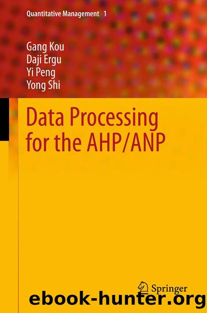 Data Processing for the AHPANP by Gang Kou Daji Ergu Yi Peng & Yong Shi