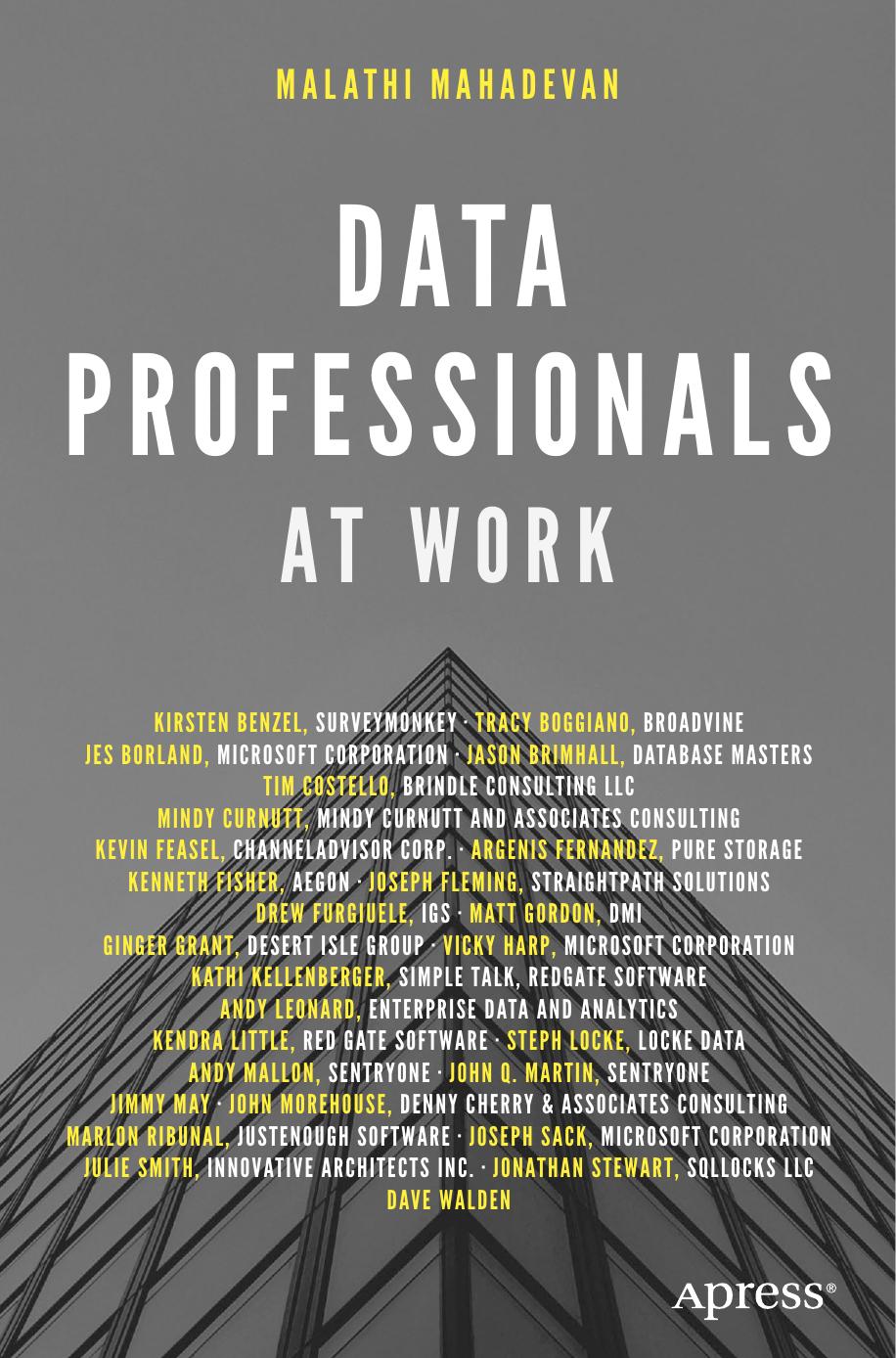 Data Professionals at Work by Malathi Mahadevan