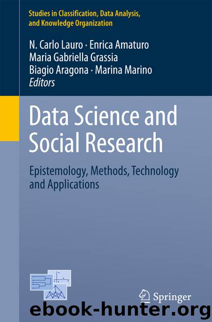 Data Science and Social Research by N. Carlo Lauro Enrica Amaturo Maria Gabriella Grassia Biagio Aragona & Marina Marino