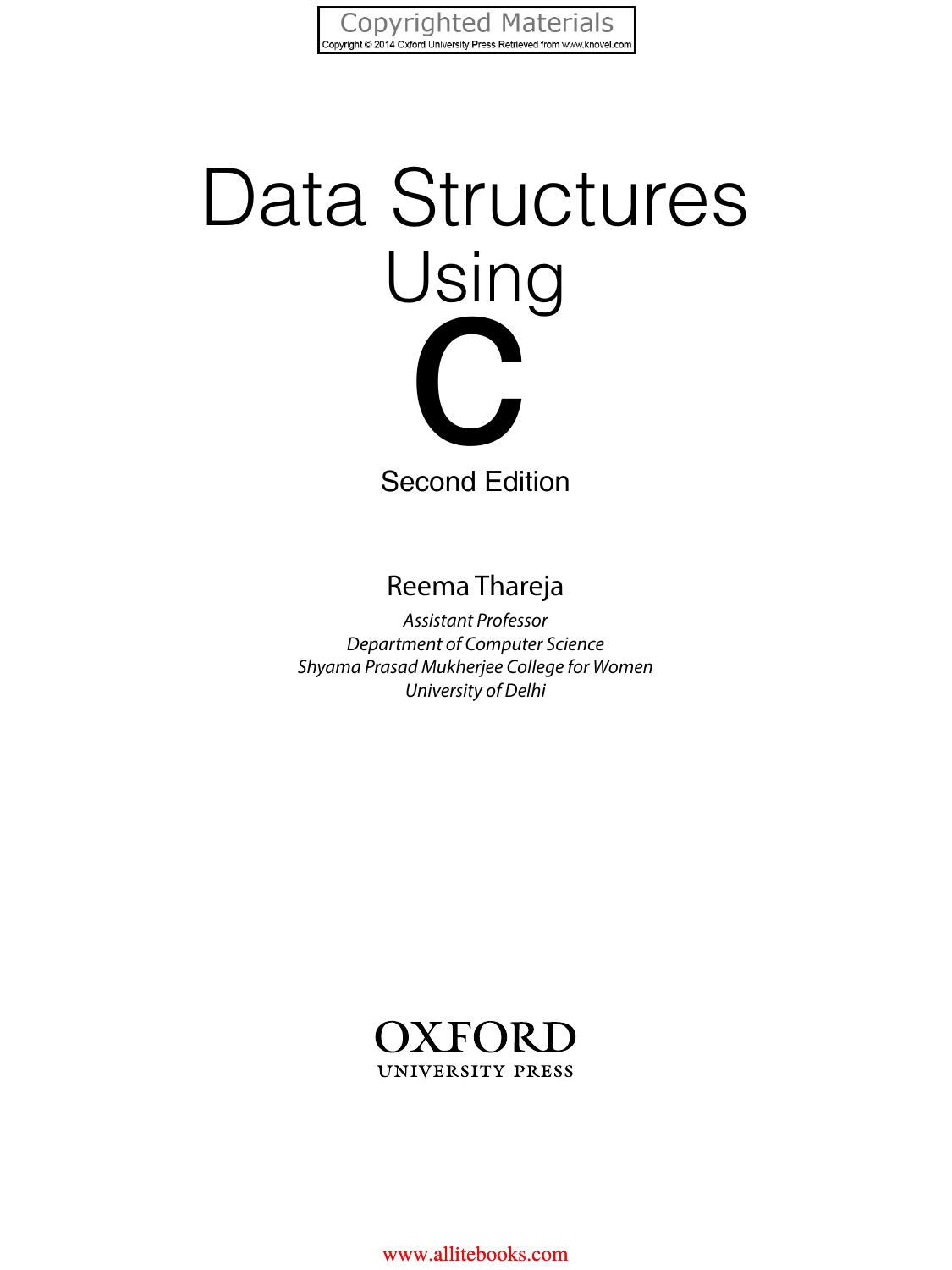 Data Structures Using C, 2nd edition by Unknown