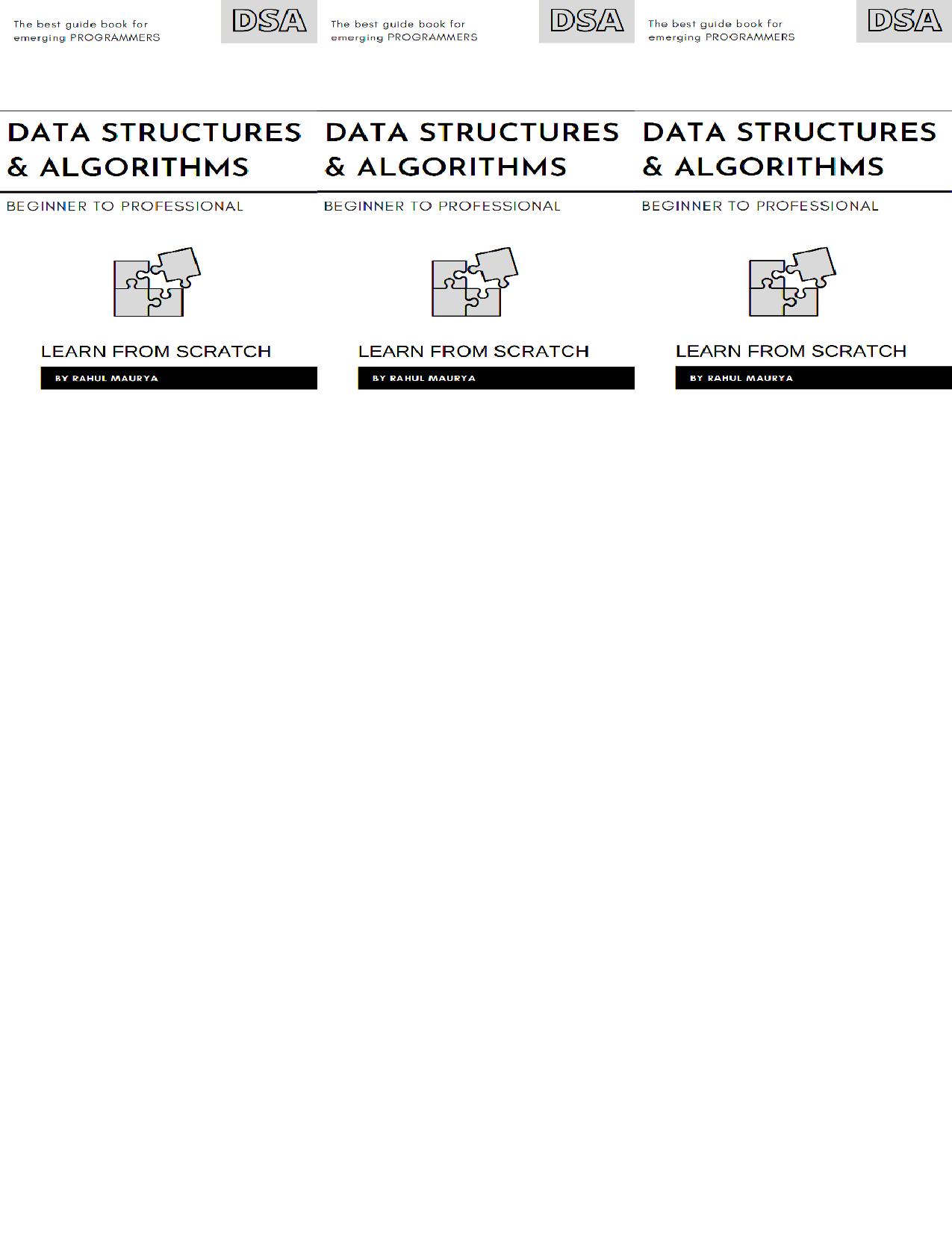 Data Structures and Algorithms Made Easy with Java : Learn Data Structure using Java in 7 Days: Data Structures and Algorithmic Puzzles for Beginners to Professional by Maurya Rahul