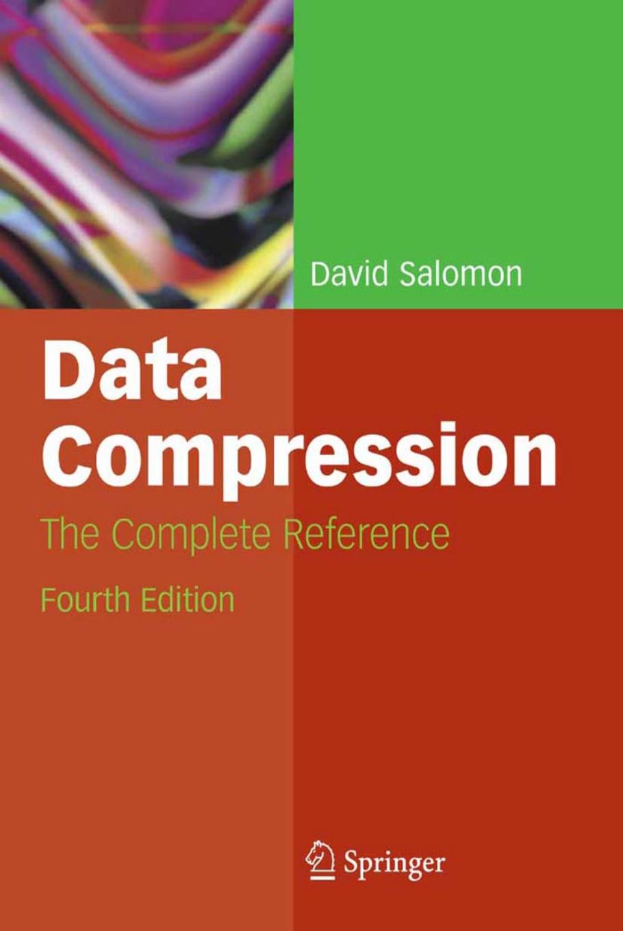 Data compression: The complete reference by David Salomon