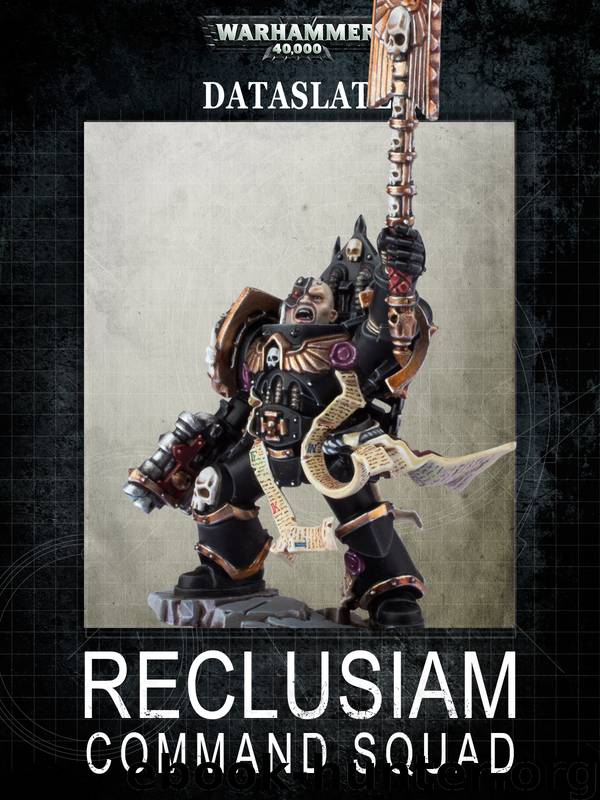 Dataslate - Reclusiam Command Squad by Games Workshop Ltd