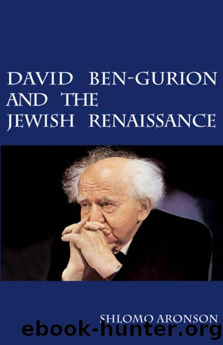 David Ben-Gurion and the Jewish Renaissance by Shlomo Aronson Naftali Greenwood (translator)