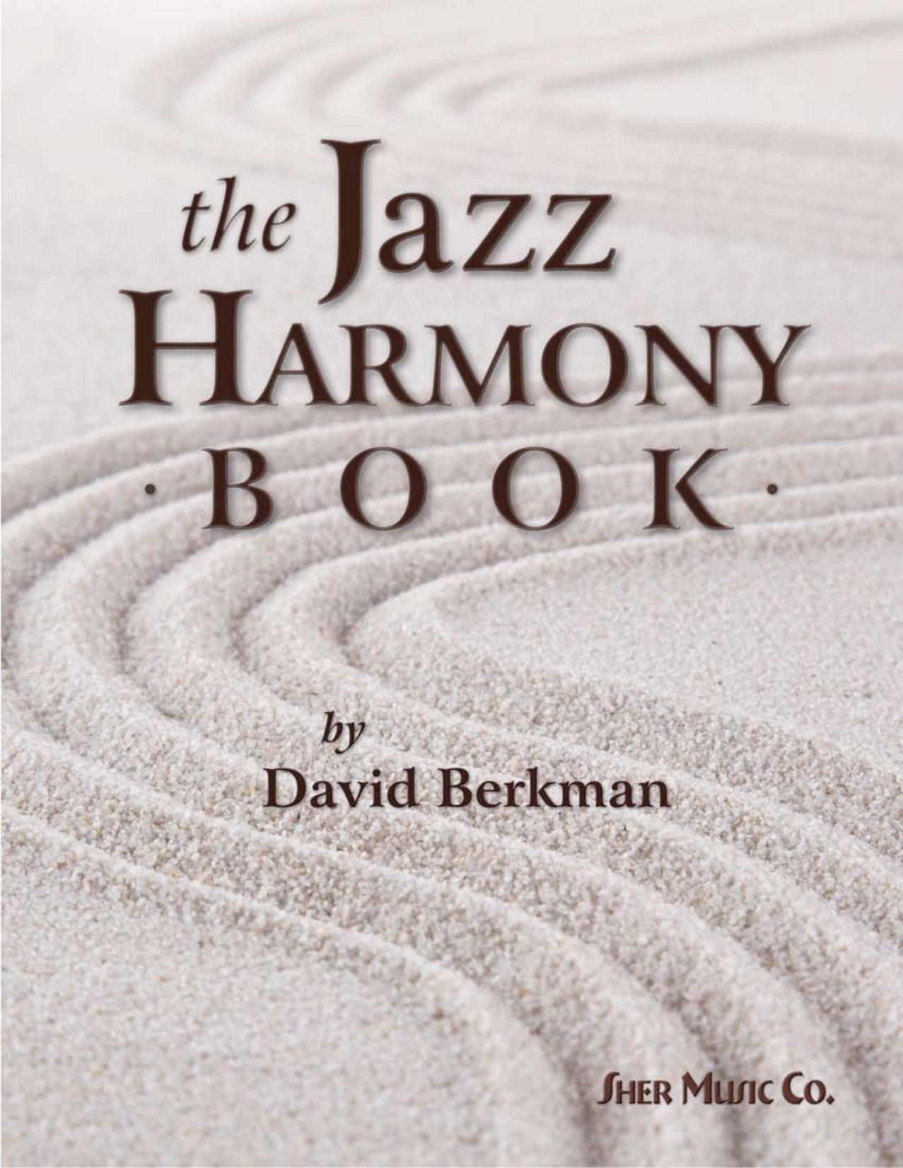 David Berkman The Jazz Harmony Book Sher Music Co by Unknown