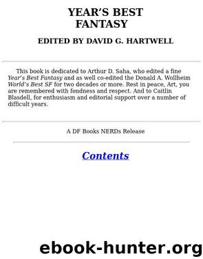 David G. Hartwell & Kathryn Cramer (ed) by Year's Best Fantasy 01