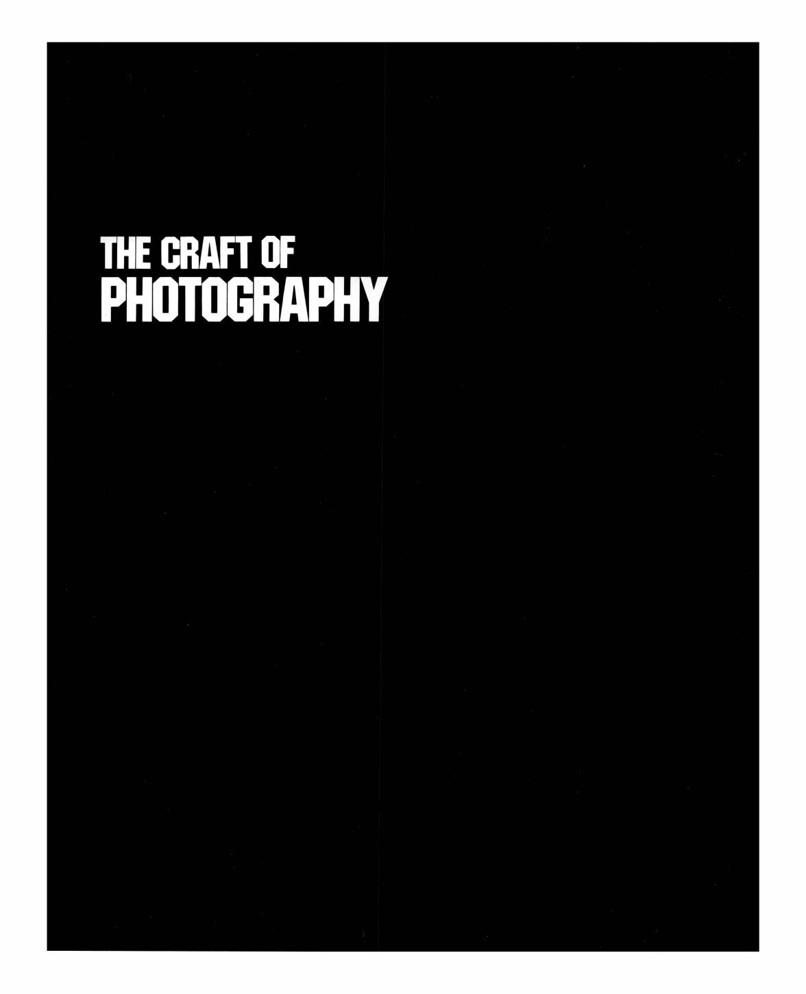 David Vestal The Craft Of Photography Harper Row by Unknown