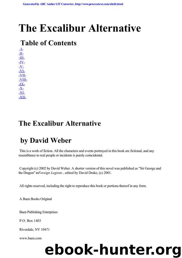 David Weber by The Excalibur Alternative