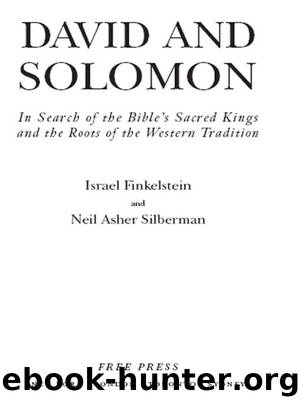 David and Solomon by Israel Finkelstein