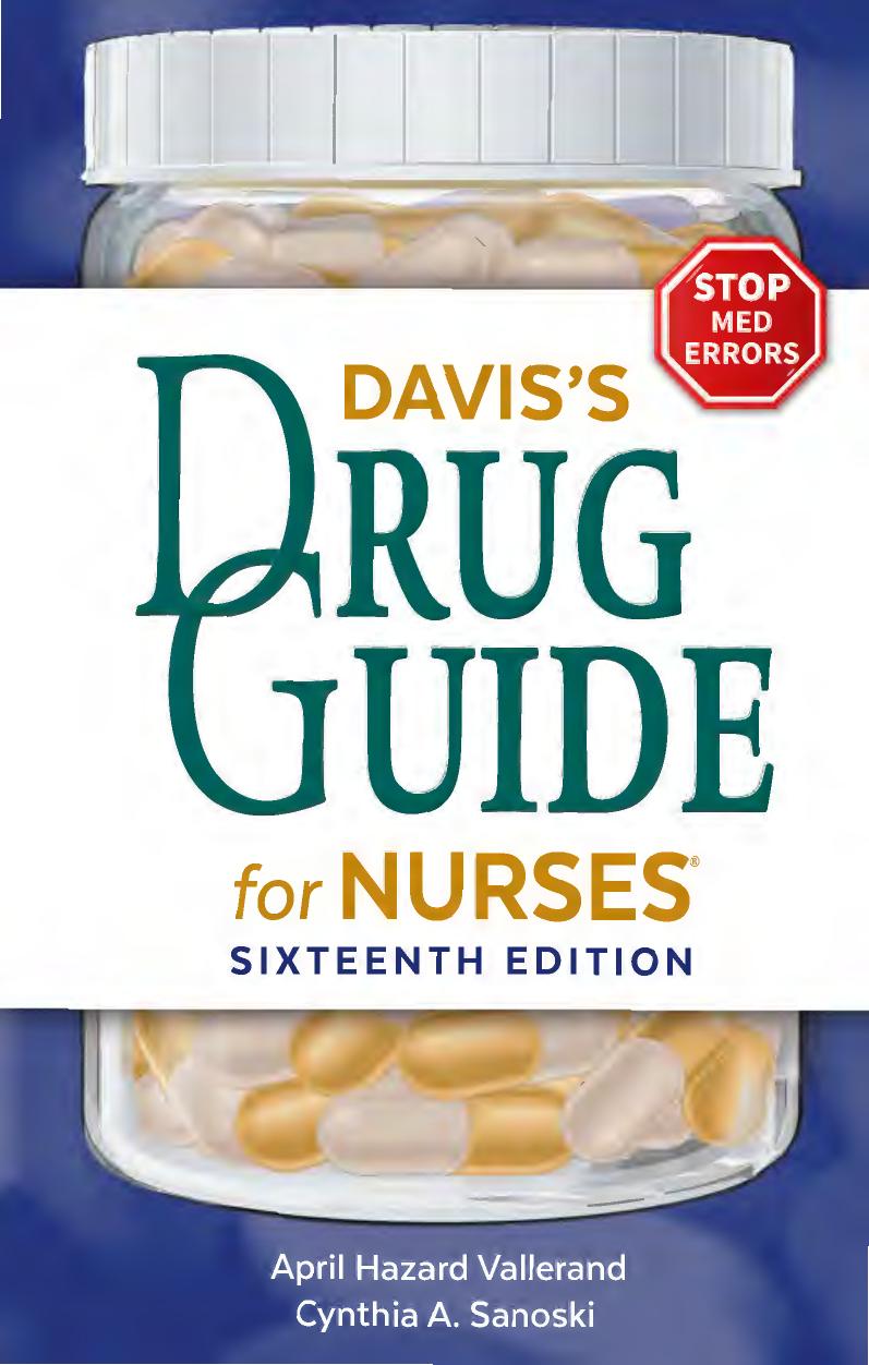 Davis's Drug Guide for Nurses, 16th Edition by Unknow