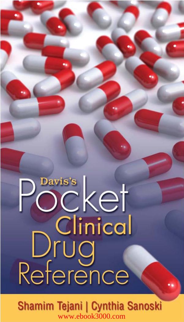 Davis's Pocket Clinical Drug Reference by Unknow