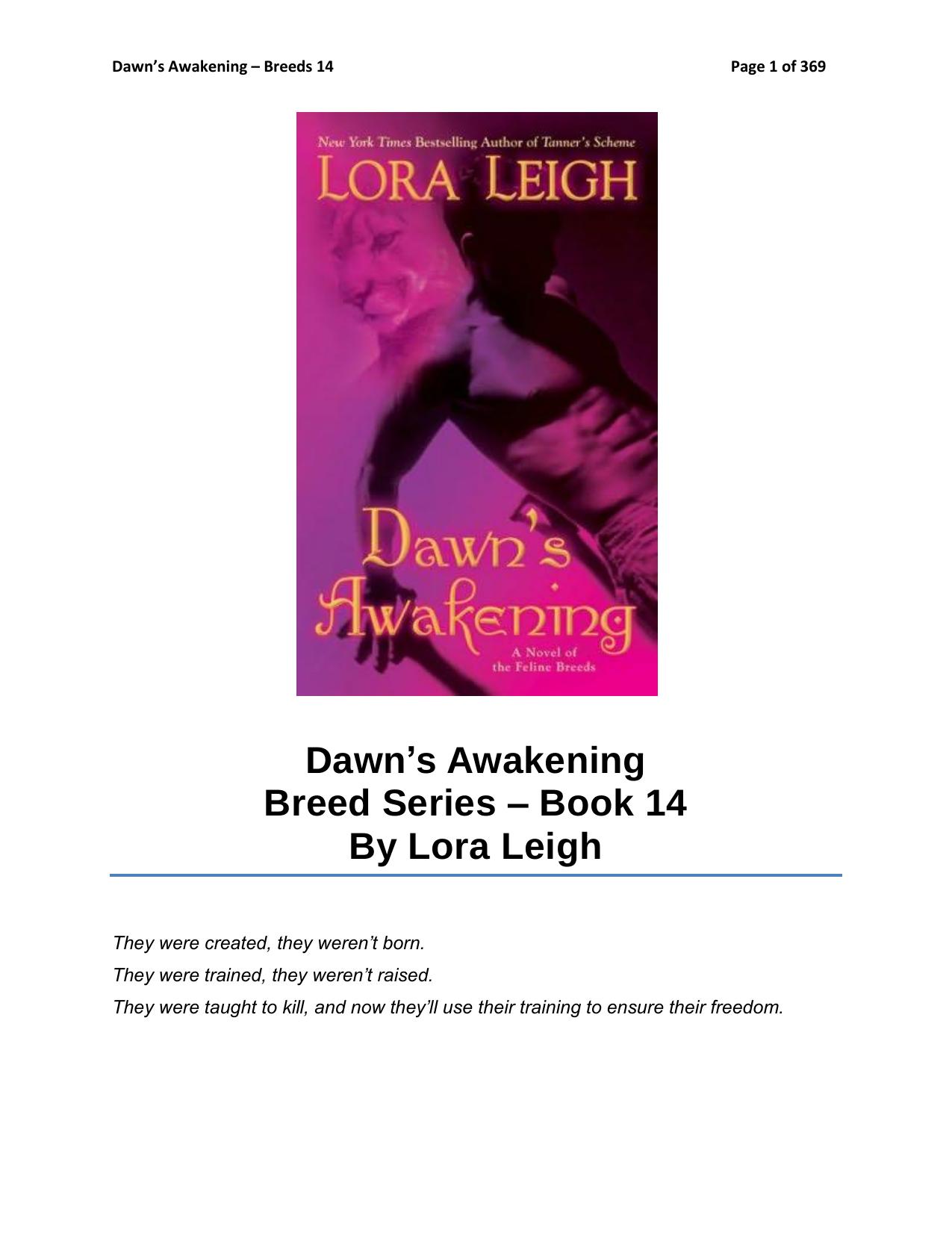 Dawn's Awakening by Lora Leigh