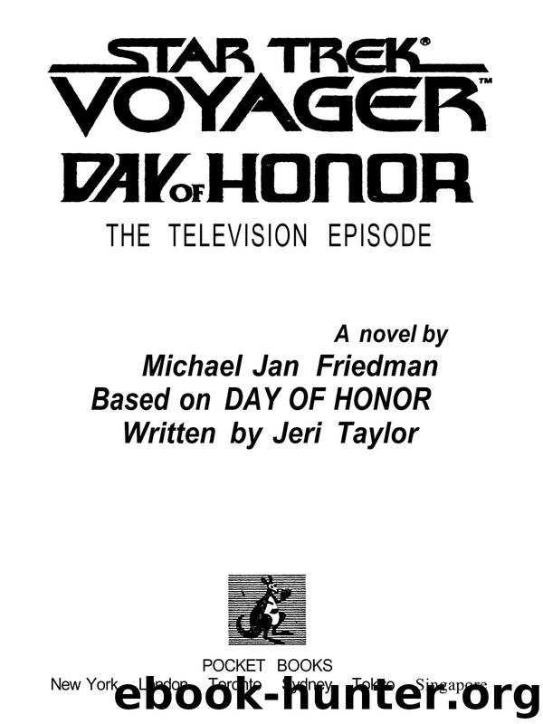 Day of Honor by Michael Jan Friedman
