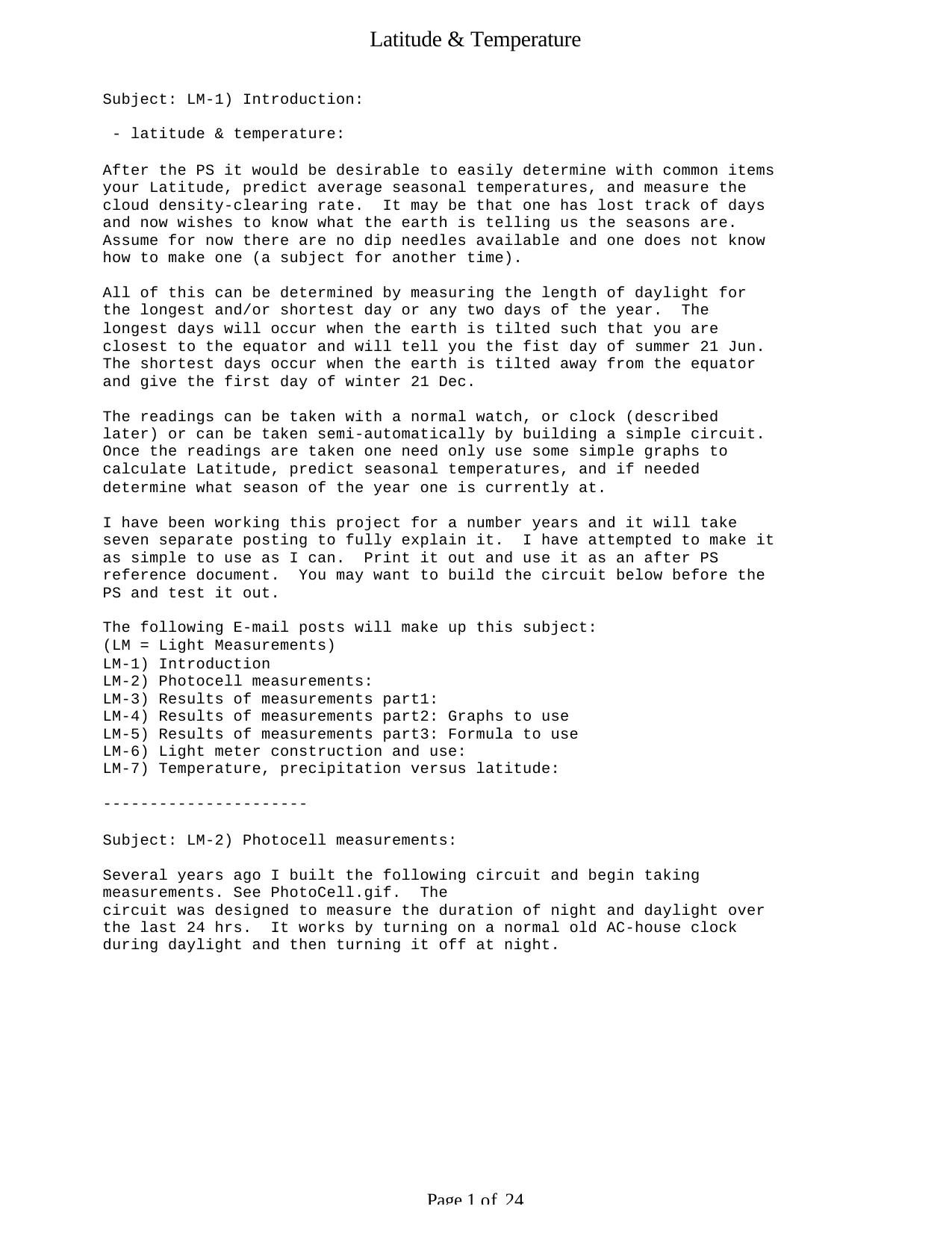 Daylight time measurements gives Latitude.PDF by Owner