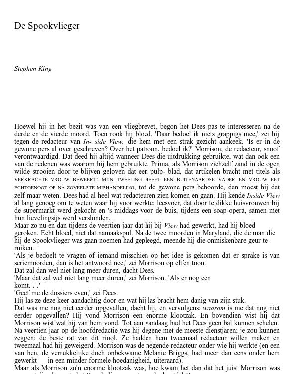 De Spookvlieger by Stephen King
