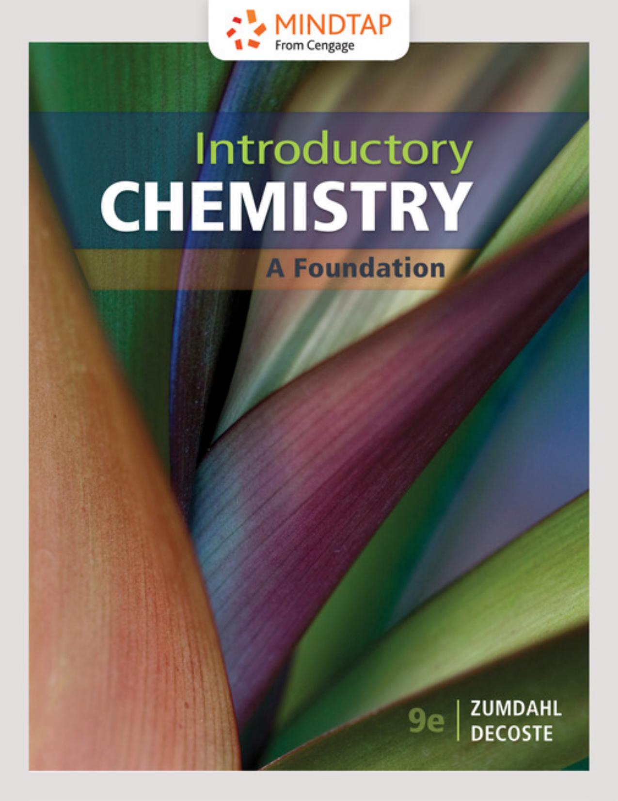 DeCoste Donald J Zumdahl Steven S Introductory chemistry Cengage learning 2019 by DeCoste Donald J Zumdahl Steven S
