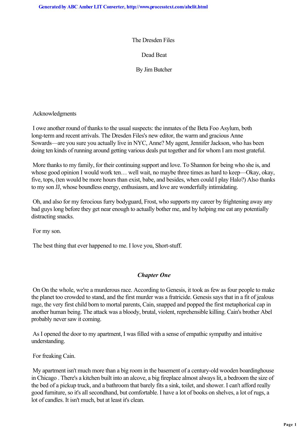 Dead Beat (The Dresden Files, #7) by Unknown