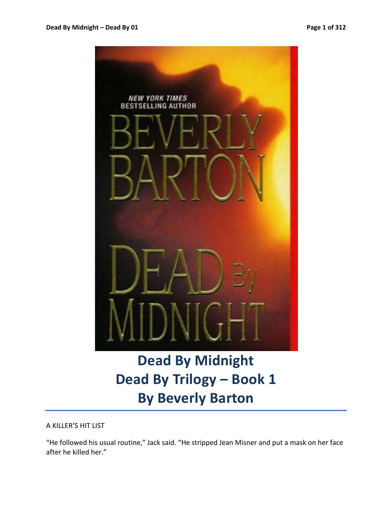 Dead By Midnight by Beverly Barton
