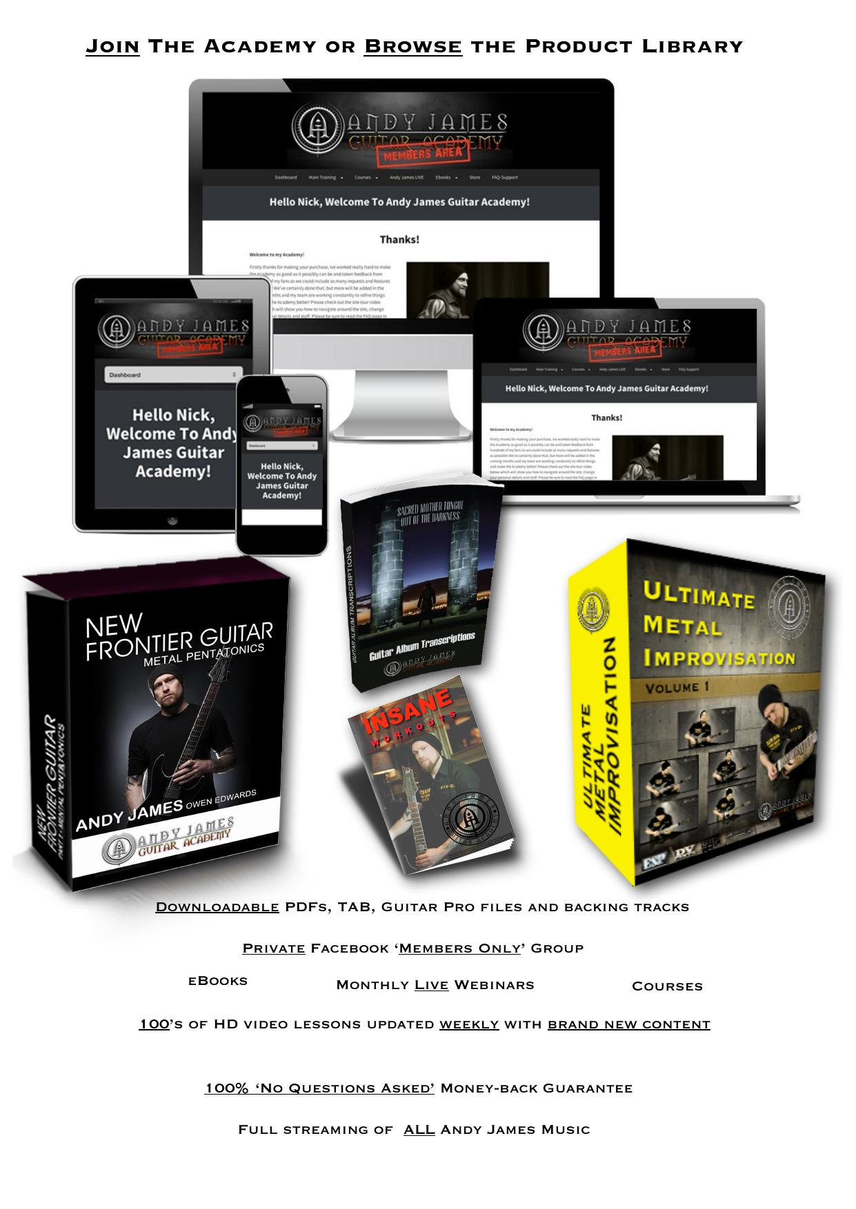 Deadface Anthem Booklet by Andy James Guitar Academy