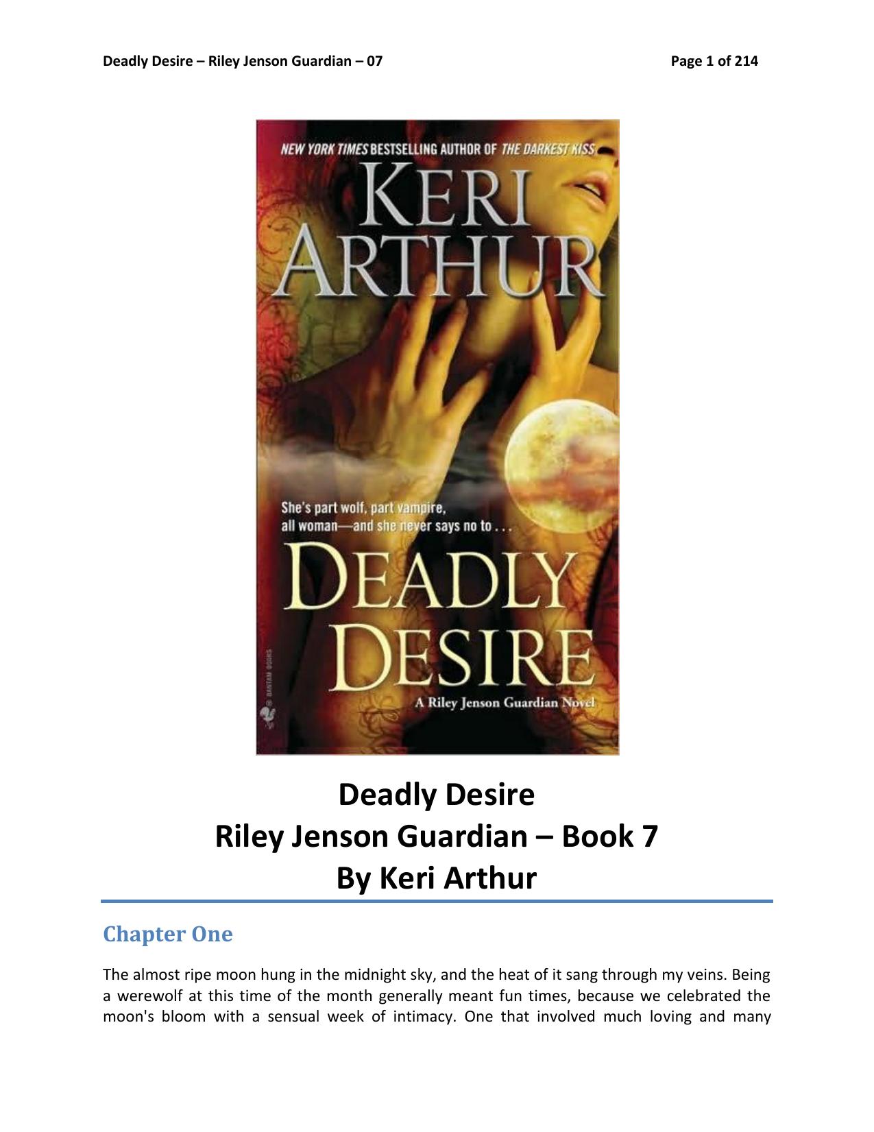 Deadly Desire by Keri Arthur