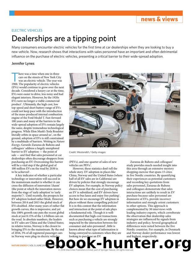 Dealerships are a tipping point by Jennifer Lynes