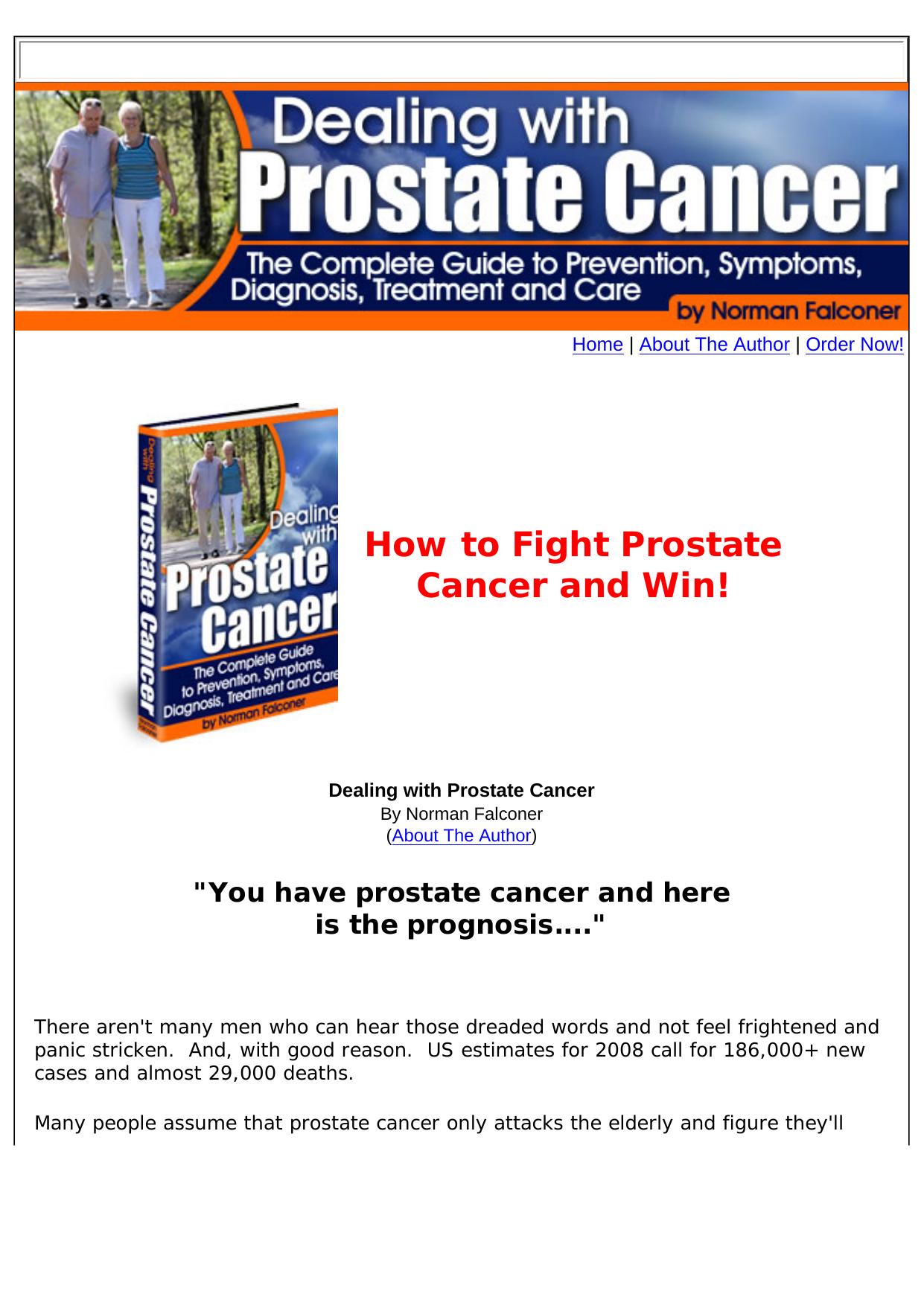 Dealing With Prostate Cancer. by Best of Kuszter's Collection