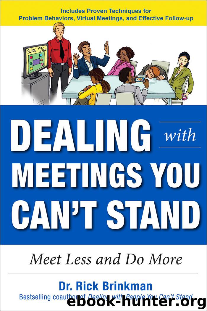 Dealing with Meetings You Can't Stand by Dr. Rick Brinkman