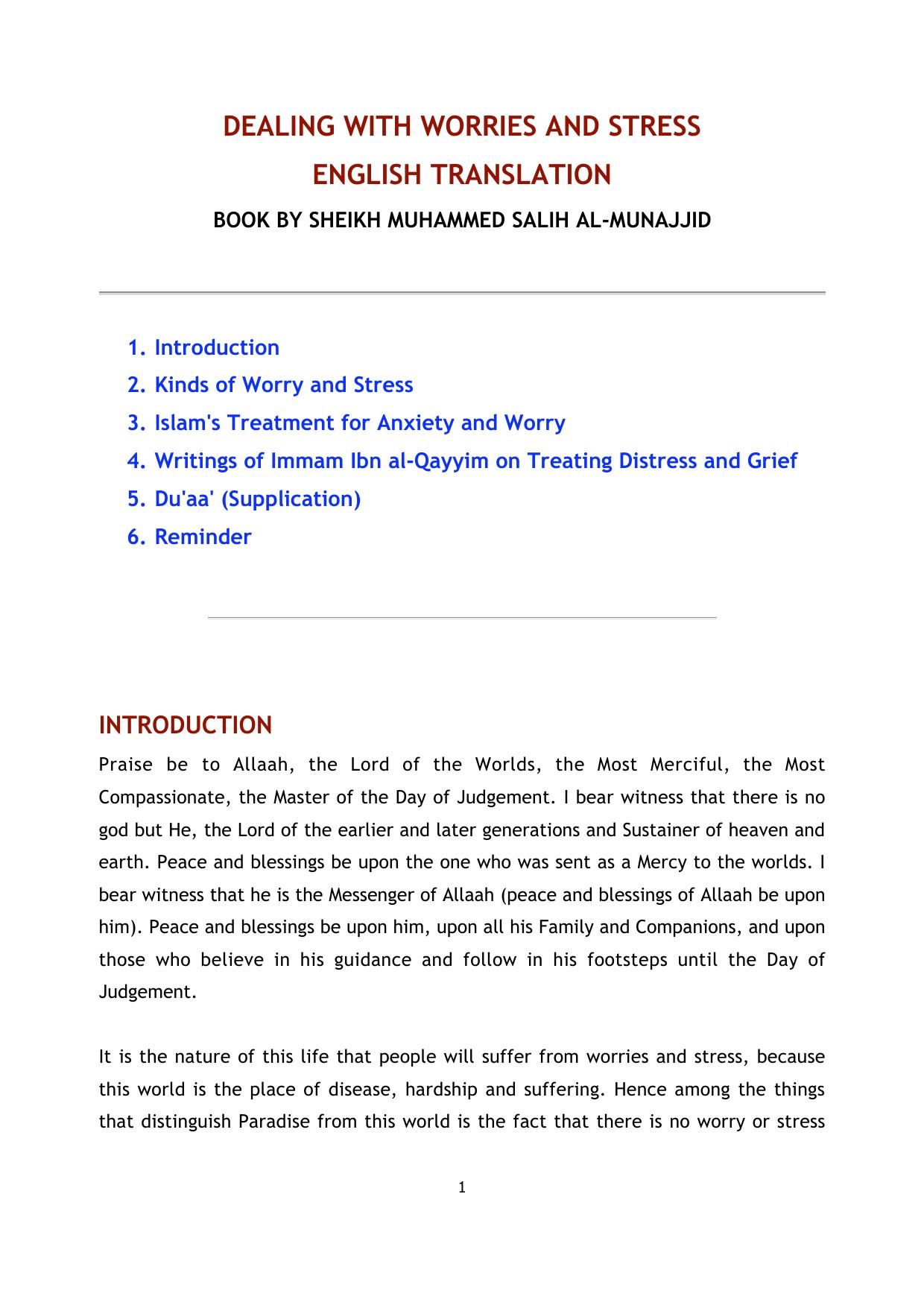 Dealing with Worries & Stress by Unknown