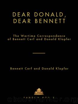 Dear Donald, Dear Bennett by Bennett Cerf