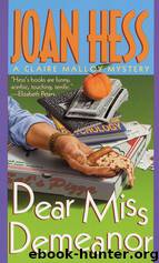 Dear Miss Demeanor by Joan Hess