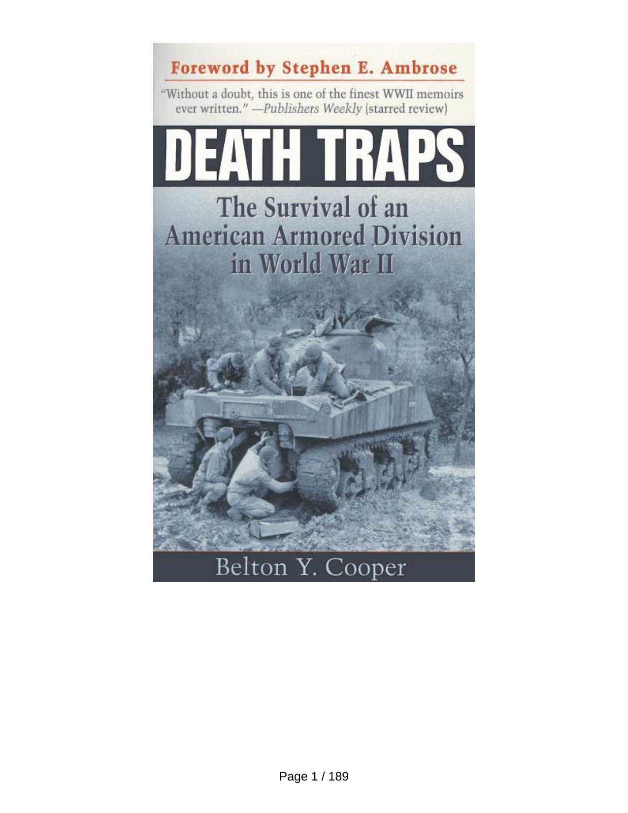 Death Traps: The Survival of an American Armored Division in World War II by Belton Y. Cooper