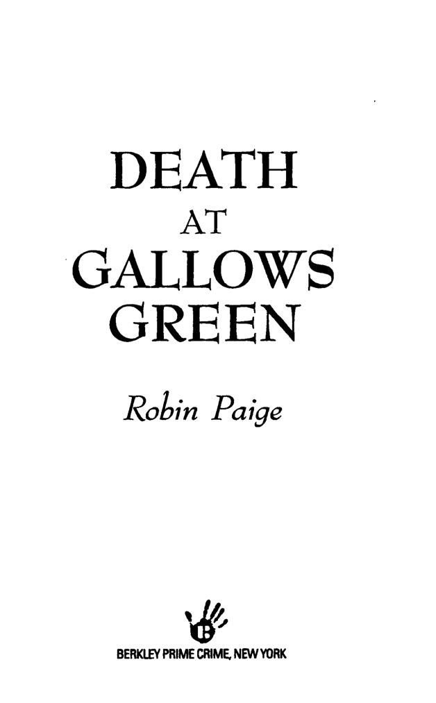 Death at Gallows Green by Robin Paige
