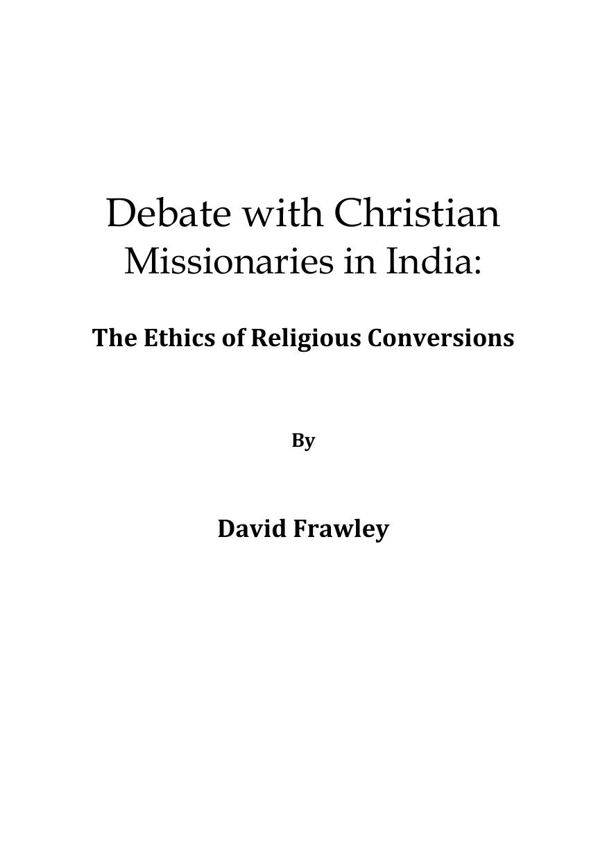 Debate with Christian Missionaries in India by v