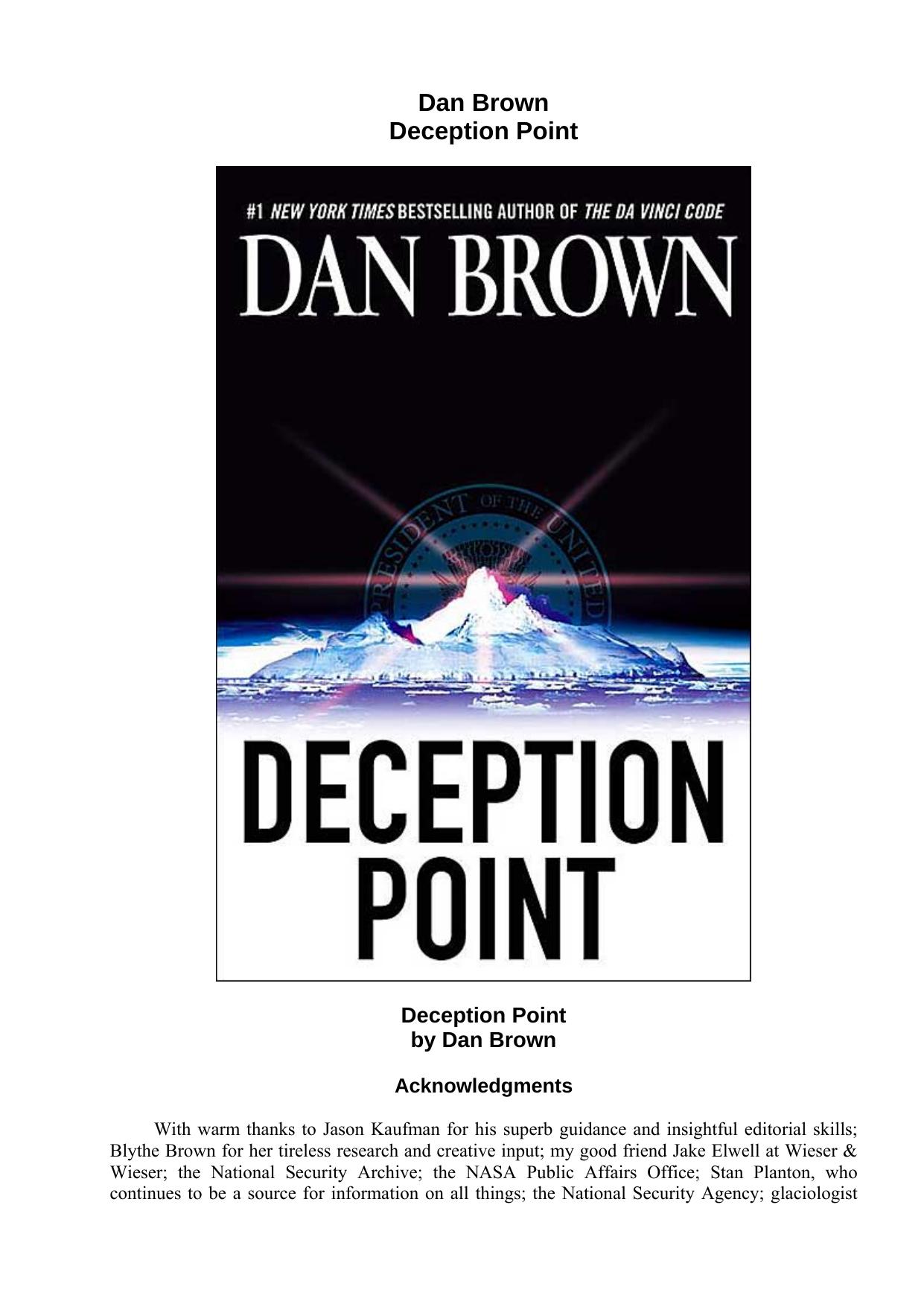 Deception Point by Dan Brown