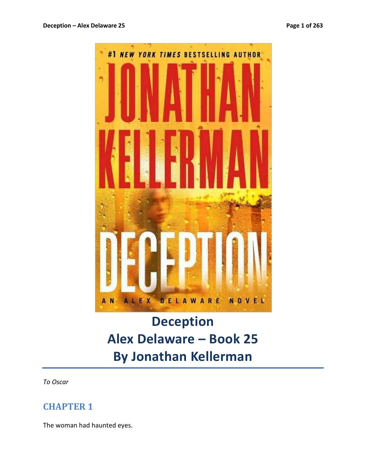 Deception by Jonathan Kellerman