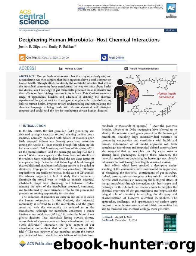 Deciphering Human MicrobiotaâHost Chemical Interactions by Justin E. Silpe & Emily P. Balskus (ORCID: 0000-0001-5985-5714)
