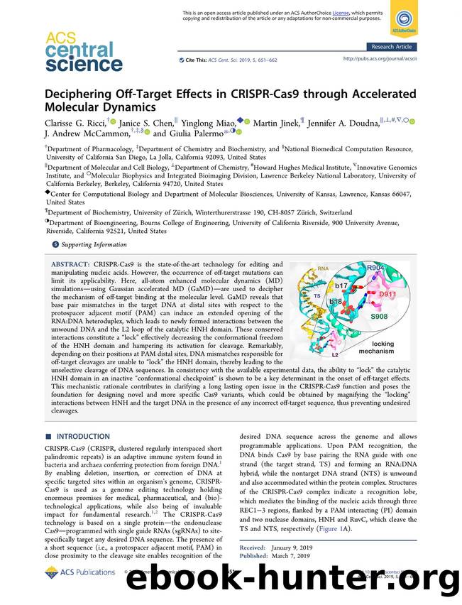 Deciphering Off-Target Effects in CRISPR-Cas9 through Accelerated Molecular Dynamics by unknow