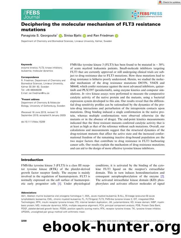 Deciphering the molecular mechanism of FLT3 resistance mutations by Unknown