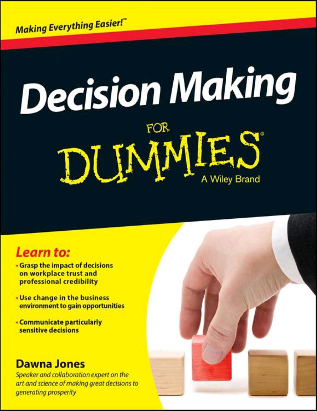 Decision Making For Dummies by Dawna Jones