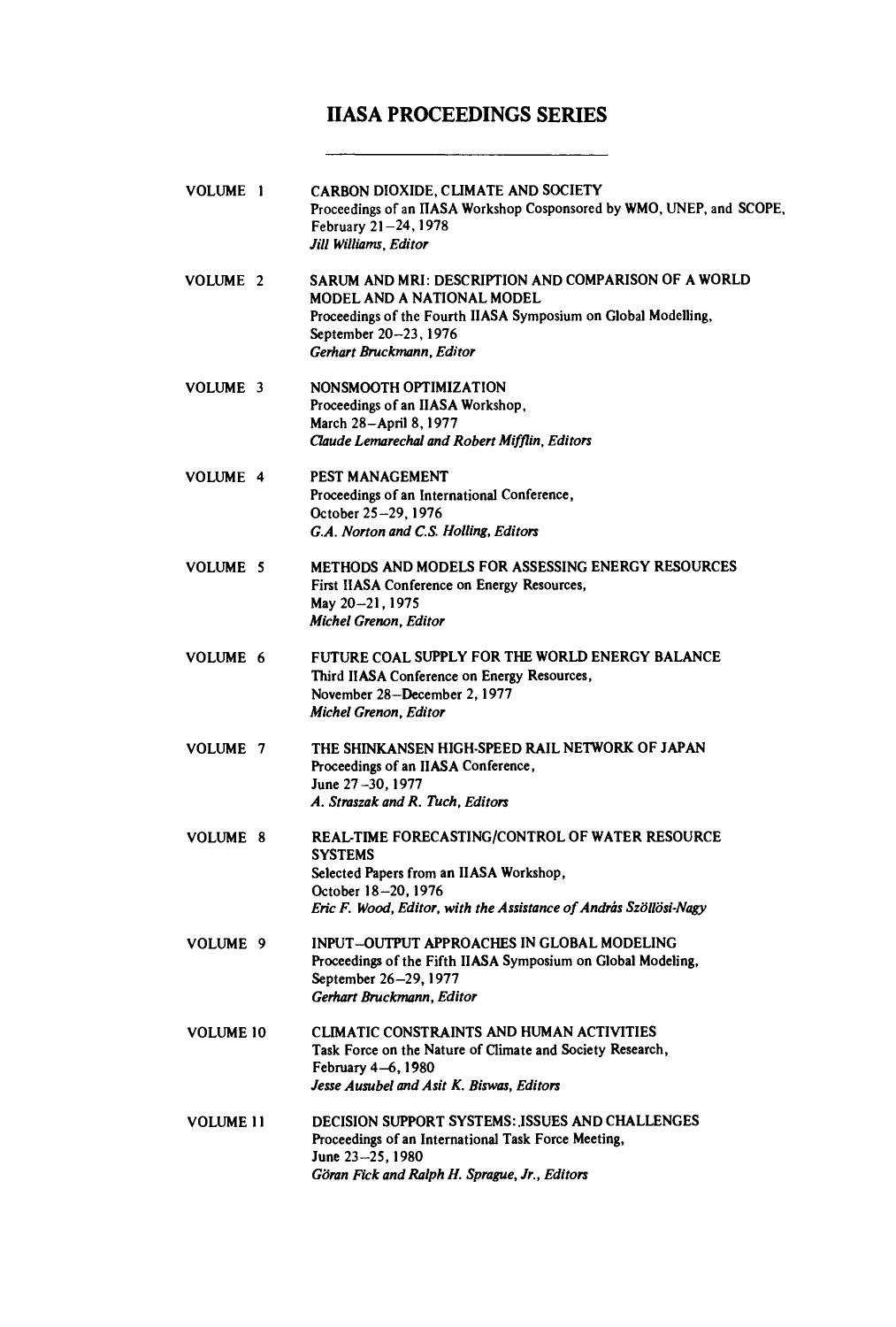 Decision Support Systems: Issues and Challenges. Proceedings of an International Task Force Meeting June 23â25, 1980 by Göran Fick and Ralph H. Sprague (Eds.)