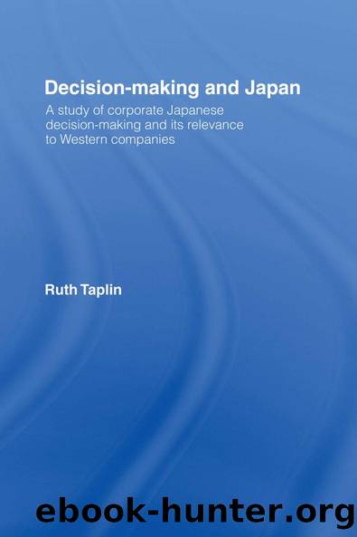 Decision-Making Japan by Ruth Taplin